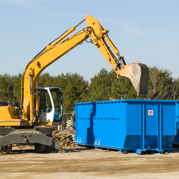 can i choose the location where the residential dumpster will be placed in Rockville Virginia